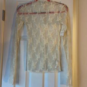 Free People lace top! Beautiful layering piece. NEVER WORN!!